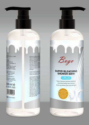 GMPC-Douche van de de Zeep Zijdeachtige Vlotte Huid van de Certificaatmelk schrobt de Vloeibare Gel